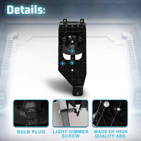 Vland 2005-2007 Ford F250 350 450 550 4000 (SUPER DUTY) 1 Pair Fog Lights (Bulbs Included)(US Available) - Image 3