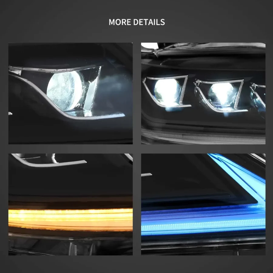 Vland 2013-2015 Lexus RX270 RX350 RX450H (AL10) LED Matrix Headlight Black - Image 7