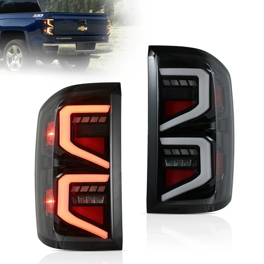Vland 2014-2018 Chevrolet Silverado LED Tail Lights With Dynamic Welcome Lighting
