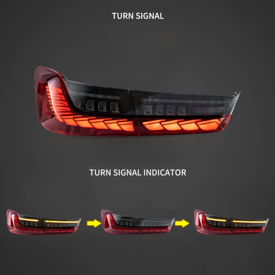 Vland 2018-2024 BMW 3 Series G20/G80 M3 OLED Tail Lights Sequential Turn Signal With Dynamic Welcome Lighting - Image 3