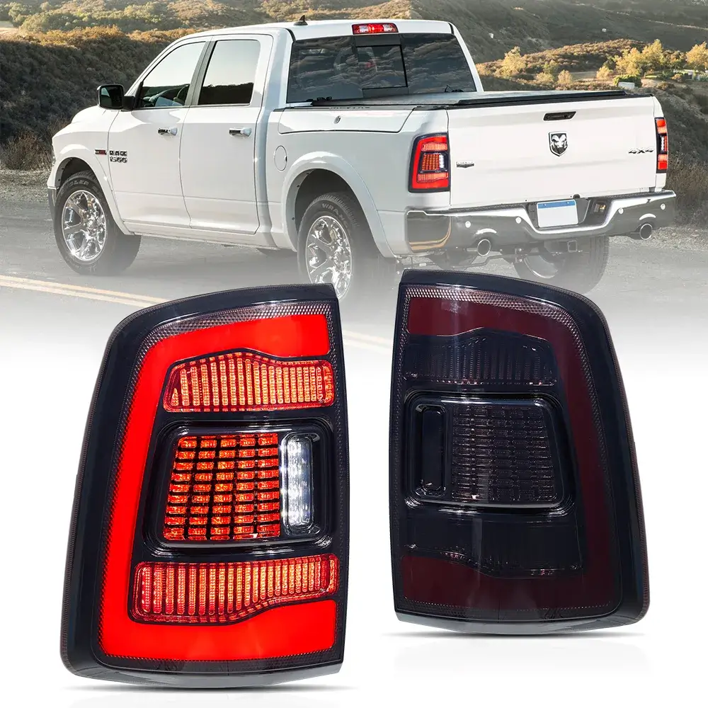 Vland 2009-2018 Dodge Ram 1500/2500/3500 II LED Tail Lights With Red Turn Signal