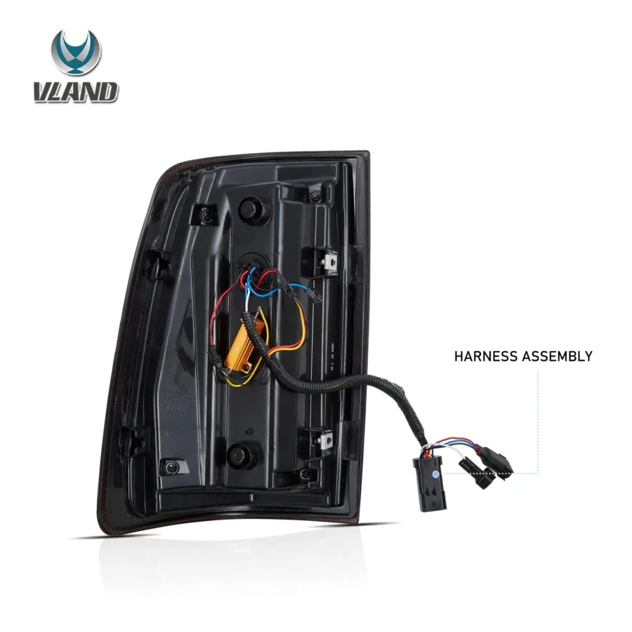 Vland 2009-2018 Dodge Ram 1500/2500/3500 II LED Tail Lights With Red Turn Signal - Image 4