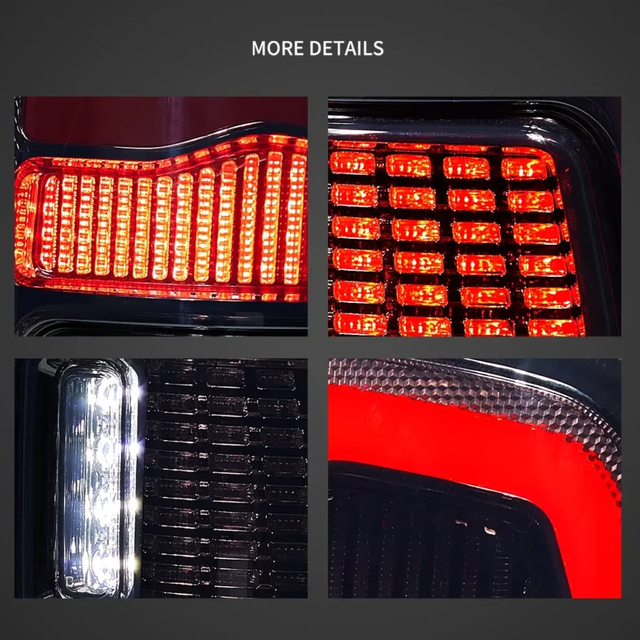 Vland 2009-2018 Dodge Ram 1500/2500/3500 II LED Tail Lights With Red Turn Signal - Image 3