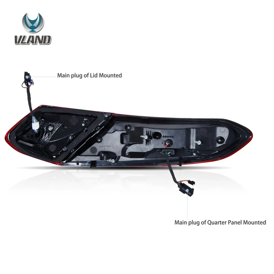 Vland 2016-2023 Mercedes C-Class A205 C205 Full LED Tail Lights With Animation Sequential - Image 6