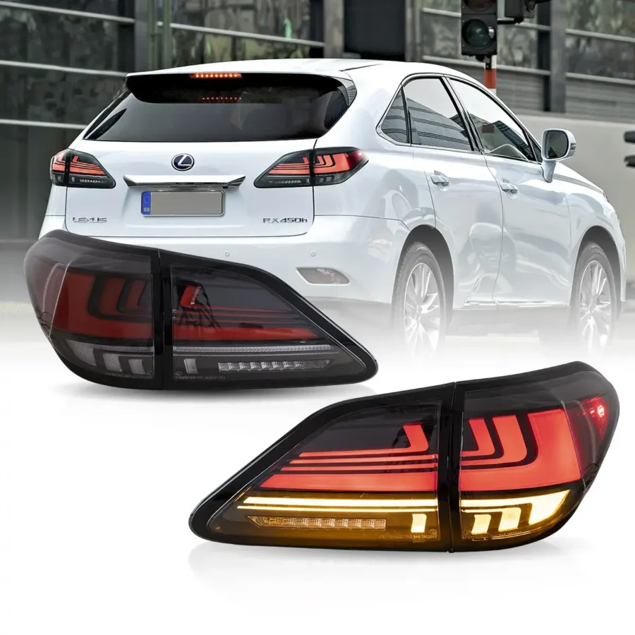 Vland 2009-2014 Lexus RX 350 400h 450h 450hL LED Tail Lights With Dynamic Welcome Lighting