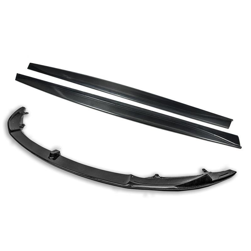 EOS 2015-20 BMW F82 M4 Carbon Fiber Front Splitter W/ Side Skirts