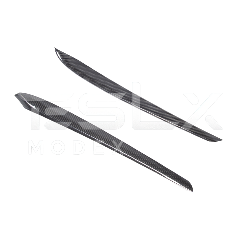 2020-23 Tesla Model 3 & 20-24 Y Carbon Fiber Interior Door Trim Panel Cover