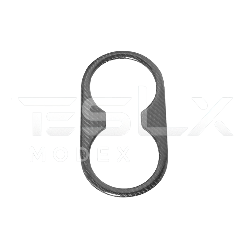 2020-23 Tesla Model 3 & 20-24 Y Carbon Fiber Interior Rear Water Cup Frame