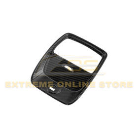 2021+ Ford Mustang Mach-E DRY Carbon Fiber Rear AC Panel Cover - image 1