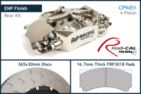 AP Racing by Essex 2024-2026 Ford Mustang S650 GT Dark Horse Radi-CAL ENP Competition Brake Kit (Rear CP9451/365mm)