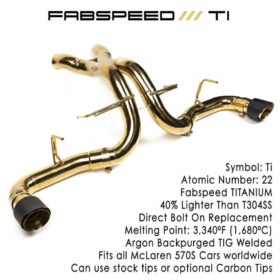 Fabspeed Motorsport Fabspeed 570S Supreme Titanium X-Pipe Exhaust System () for McLaren 570S