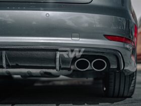 RW Carbon 8v S3 Pre-Facelift Carbon Fiber Rear Diffuser for Audi RS3 - Image 3