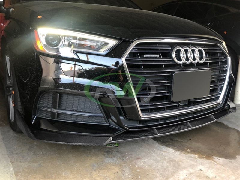 RW Carbon Audi 8v A3 S-Line/S3 Facelift Carbon Fiber Front Lip
