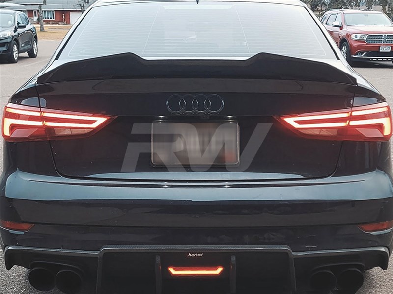 RW Carbon Audi 8V A3/S3/RS3 Carbon Fiber GTX Trunk Spoiler