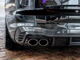 RW Carbon B9 A4 S-Line S4 Carbon Fiber Rear Diffuser - Image 2