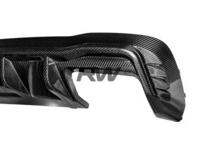 RW Carbon B9 A4 S-Line S4 Carbon Fiber Rear Diffuser - Image 6