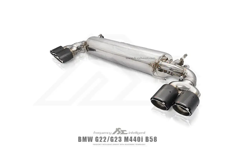 Fi 2021-2025 BMW G22/G23/G26 M440i – 3.0T B58 – (Quad Tips) Valvetronic Catback Exhaust - Image 4