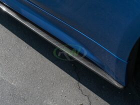RW Carbon F32 F33 F36 Carbon Fiber Side Skirt Extensions - Image 3