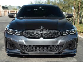 RW Carbon G20 3D Style Carbon Fiber Front Lip Spoiler for BMW 3 Series - Image 2
