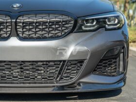 RW Carbon G20 3D Style Carbon Fiber Front Lip Spoiler for BMW 3 Series - Image 4
