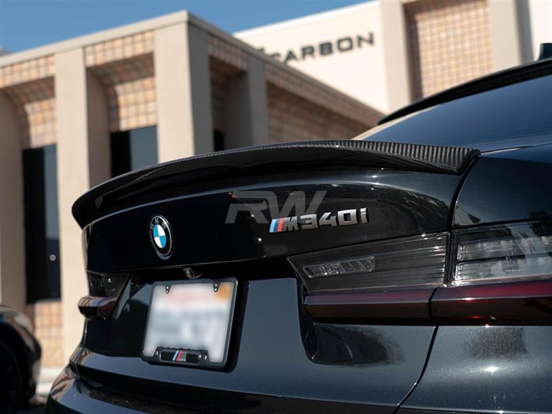 RW Carbon BMW G20 G80 Performance Style CF Trunk Spoiler