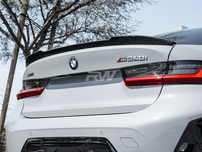RW Carbon BMW G20 G80 CS Style Forged Carbon Trunk Spoiler