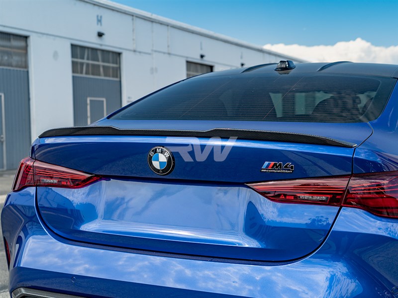 RW Carbon BMW G22/G82 M Style Carbon Fiber Trunk Spoiler