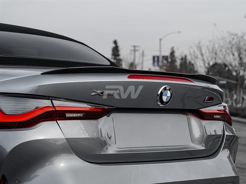 RW Carbon BMW G23/G83 M Style Carbon Fiber Trunk Spoiler