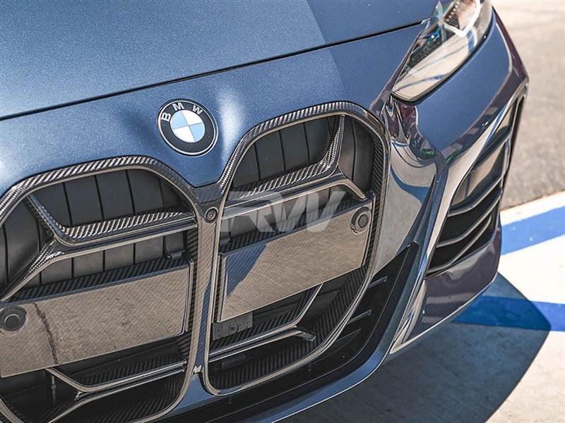 RW Carbon BMW i4 Carbon Fiber CSL Style Grille