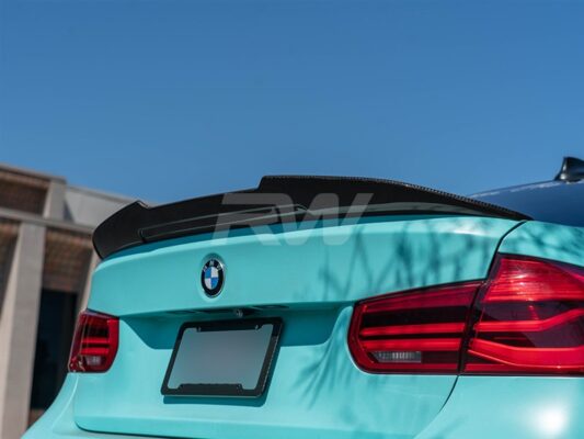 RW Carbon BMW F30 F80 M3 GTX V2 CF Trunk Spoiler
