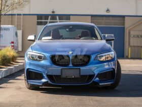 Brand: 2020-2024 BMW 2 Series F22 F23 F87 Double Slat Gloss Black Grilles