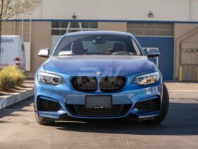 Brand: 2020-2024 BMW 2 Series F22 F23 F87 Double Slat Gloss Black Grilles
