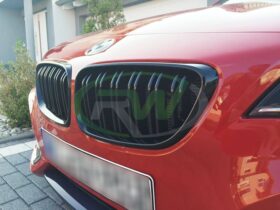 Brand: 2020-2024 BMW 2 Series F22 F23 F87 Double Slat Gloss Black Grilles