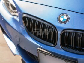 Brand: 2020-2024 BMW 2 Series F22 F23 F87 Double Slat Gloss Black Grilles