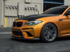 Brand: 2020-2024 BMW 2 Series F87 M2 3D Style CF Front Lip Spoiler