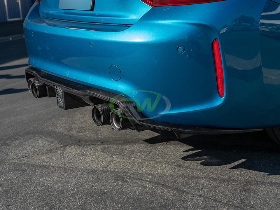 Brand: 2020-2024 BMW 2 Series F87 M2 Carbon Fiber Kholen Style Diffuser
