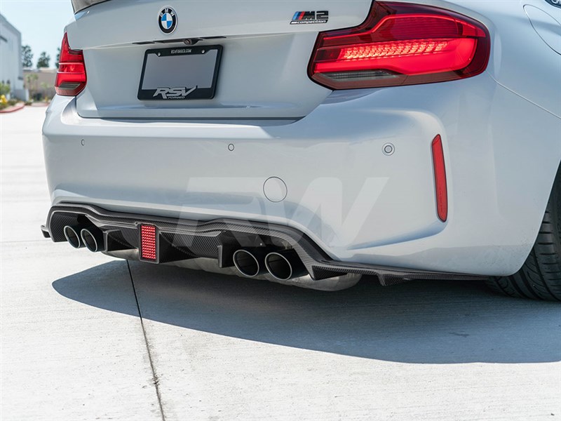 Brand: 2020-2024 BMW 2 Series F87 M2 Carbon Fiber Kholen Style Diffuser