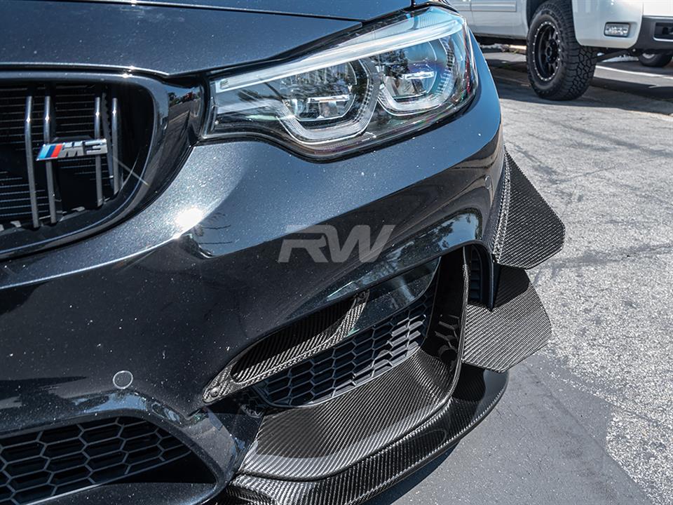Brand: 2020-2024 BMW 3 Series F80 F82 F83 GT4 Style Carbon Fiber Canards