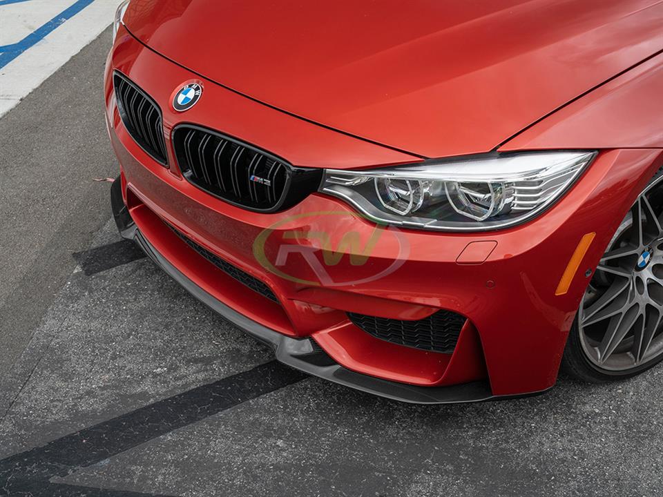 Brand: 2020-2024 BMW 3 Series F8X M3 M4 CS Style CF Front Lip Spoiler
