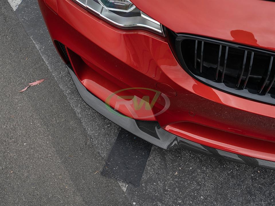 Brand: 2020-2024 BMW 3 Series F8X M3 M4 CS Style CF Front Lip Spoiler