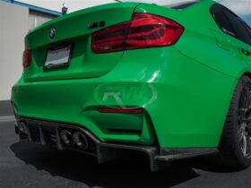 Brand: 2020-2024 BMW 3 Series F8X M3 M4 Exotics V2 Style CF Rear Diffuser