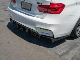 Brand: 2020-2024 BMW 3 Series F8X M3 M4 Exotics V2 Style CF Rear Diffuser