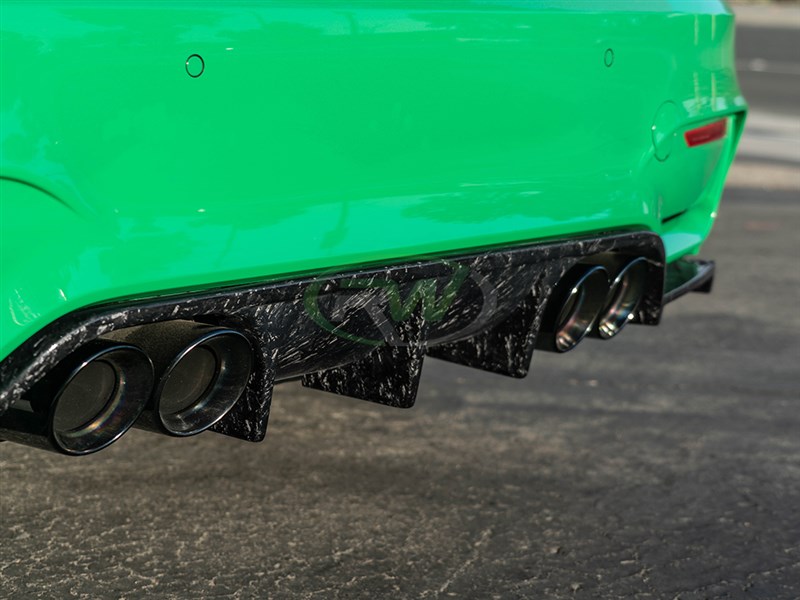 Brand: 2020-2024 BMW 3 Series F8x M3 M4 RWS Forged Carbon Diffuser