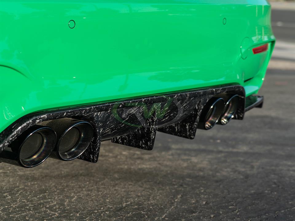 Brand: 2020-2024 BMW 3 Series F8x M3 M4 RWS Forged Carbon Diffuser