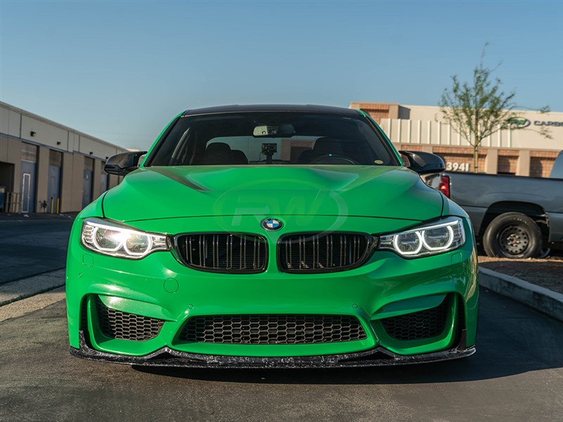 Brand: 2020-2024 BMW 3 Series F8x M3 M4 RWS Forged Carbon Front Lip