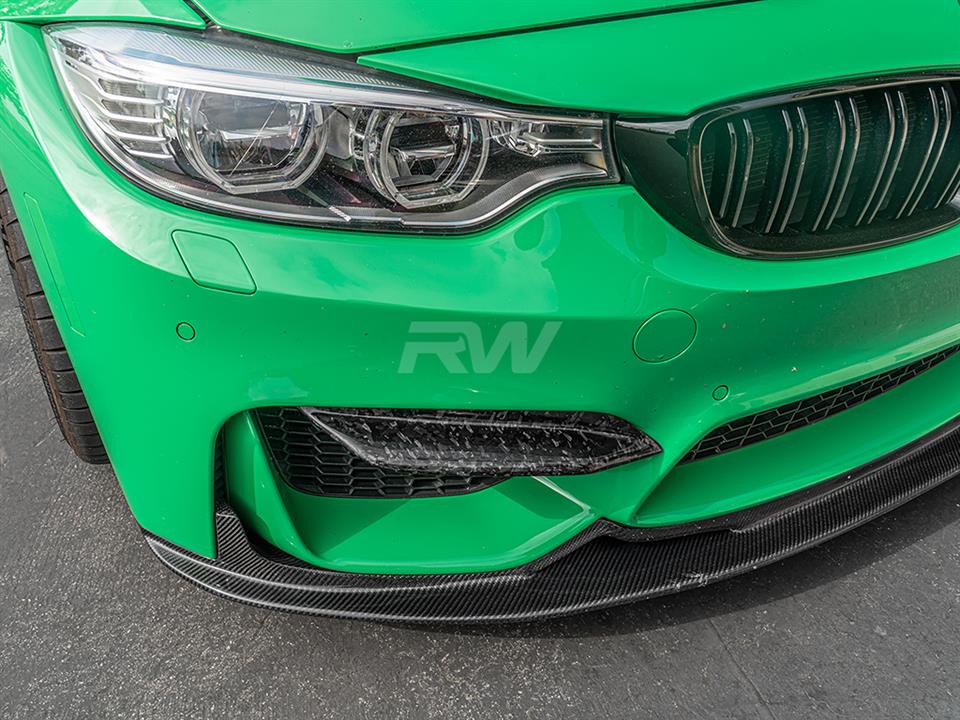 Brand: 2020-2024 BMW 3 Series F8X M3/M4 Upper Forged Carbon Fiber Splitters