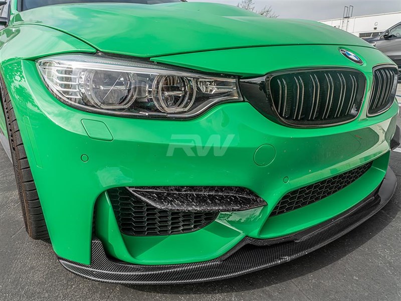 Brand: 2020-2024 BMW 3 Series F8X M3/M4 Upper Forged Carbon Fiber Splitters