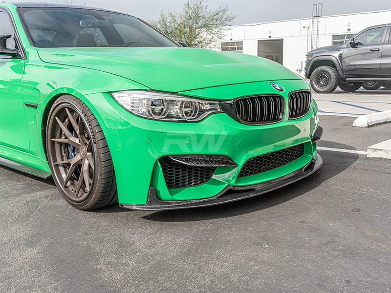 Brand: 2020-2024 BMW 3 Series F8X M3/M4 Upper Forged Carbon Fiber Splitters