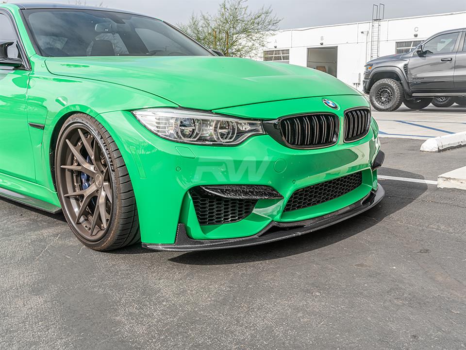 Brand: 2020-2024 BMW 3 Series F8X M3/M4 Upper Forged Carbon Fiber Splitters