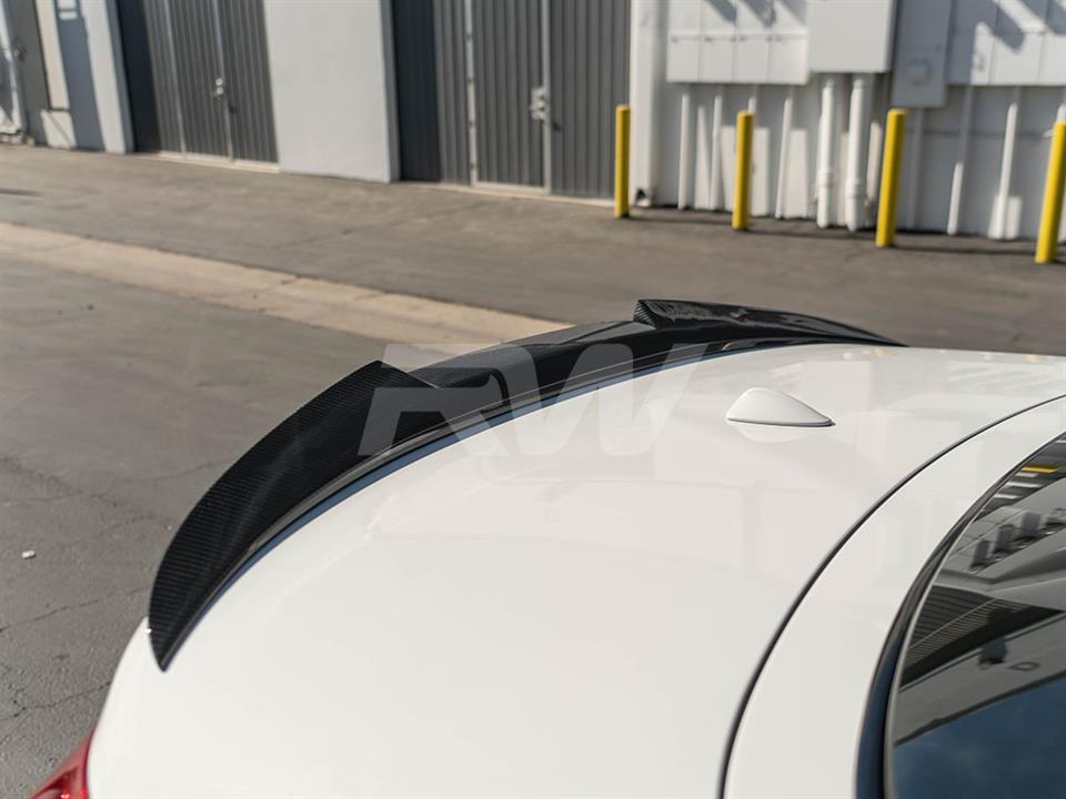 Brand: 2020-2024 BMW 4 Series F33 F83 M4 Style Carbon Fiber Trunk Spoiler
